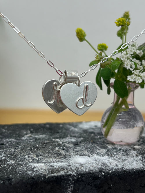 Initial Heart Pendant